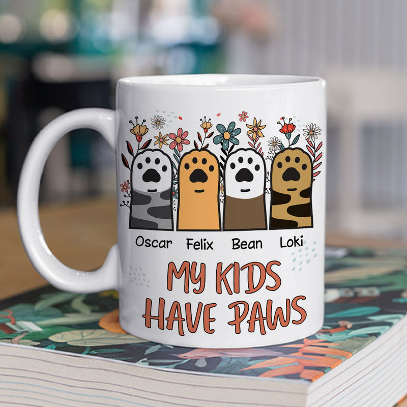 My Kid Has Paw - Personalized Custom Coffee Mug