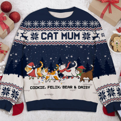 Cat Parents - Personalized Custom All-Over-Print Sweatshirt