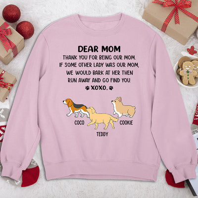 Dear Mom Xoxo - Personalized Custom Sweatshirt