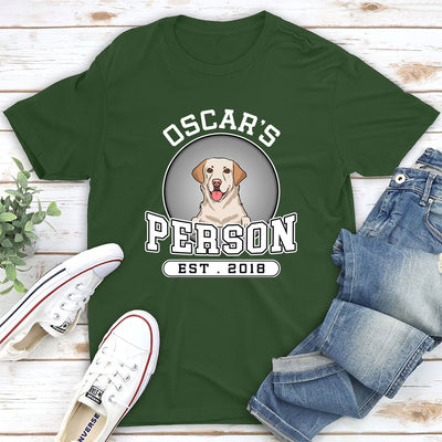 Dog Person Title - Personalized Custom Unisex T-Shirt