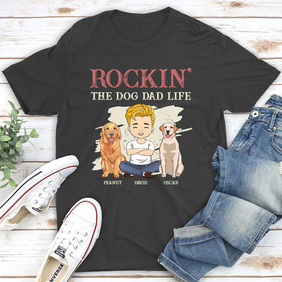 Rockin Dog Mom - Personalized Custom Unisex T-shirt