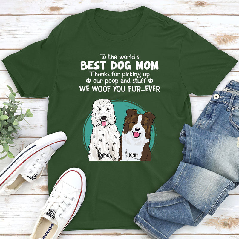 Thank You Dog Mom Dad - Personalized Custom Premium T-shirt