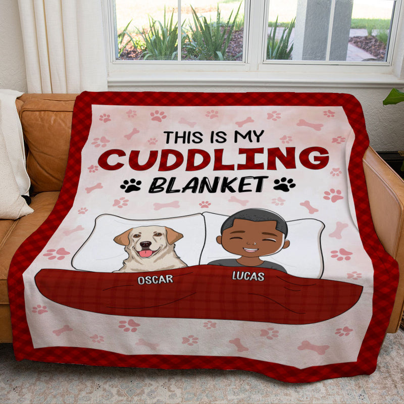 Cuddling Blanket  - Personalized Custom Fleece Blanket