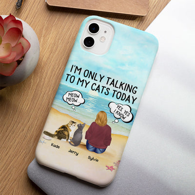 Talking To Cats - Personalized Custom Phone Case