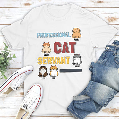 Cats Professional Servant - Personalized Custom Unisex T-shirt