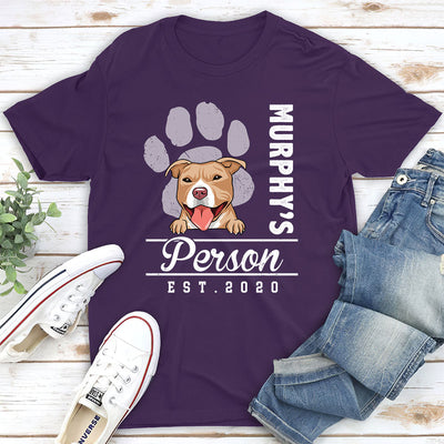 Dog Person Est - Personalized Custom Unisex T-shirt