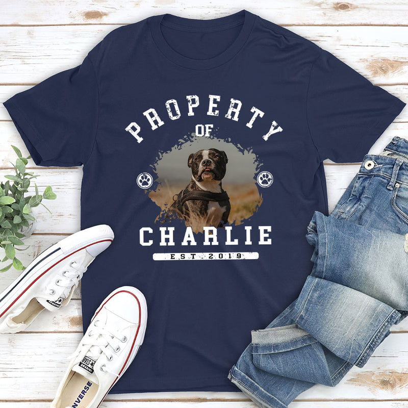 Dog Property Photo - Personalized Custom Unisex T-shirt