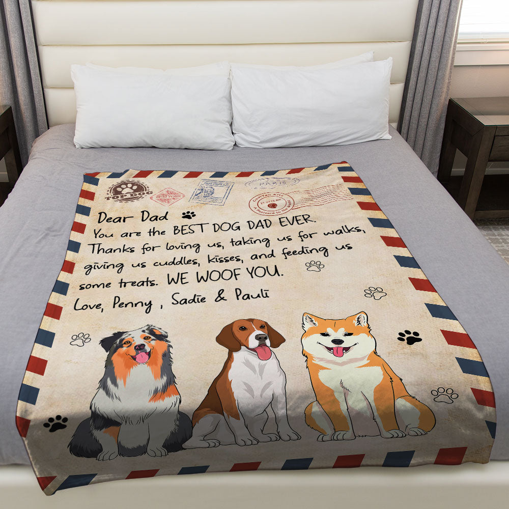 Personalized throw blanket gift for Mom or Dad, thanking them for being who  they are.