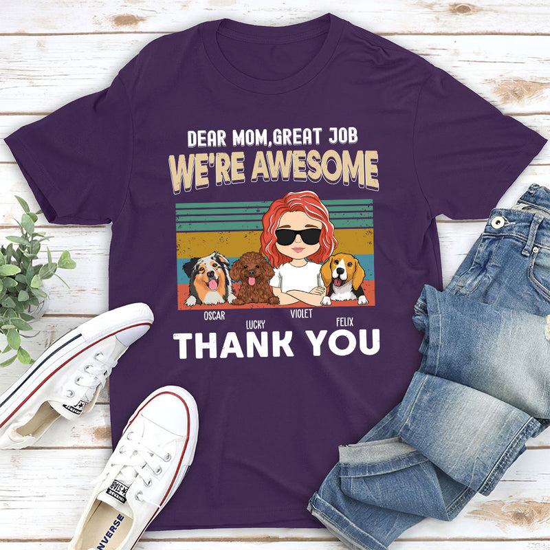 Amazing Good Job Dad - Personalized Custom Unisex T-shirt