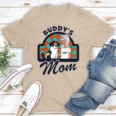 Dog Mom Dad Cartoon - Personalized Custom Unisex T-shirt