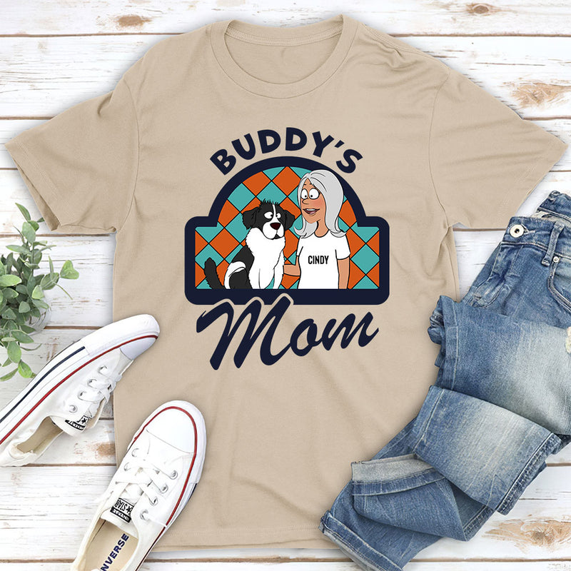 Dog Mom Dad Cartoon - Personalized Custom Unisex T-shirt