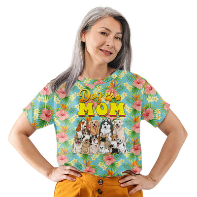 Dog Mom Summer Tropical - All-over-print T-shirt