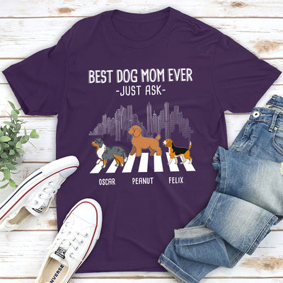 Dog Crossing - Personalized Custom Unisex T-shirt