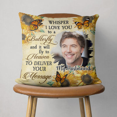 Whisper To A Butterfly - Personalized Custom Throw Pillow