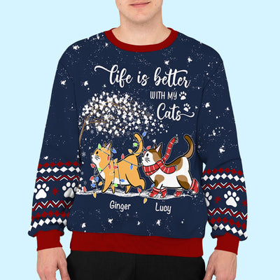 Better Life - Personalized Custom All-Over-Print Sweatshirt