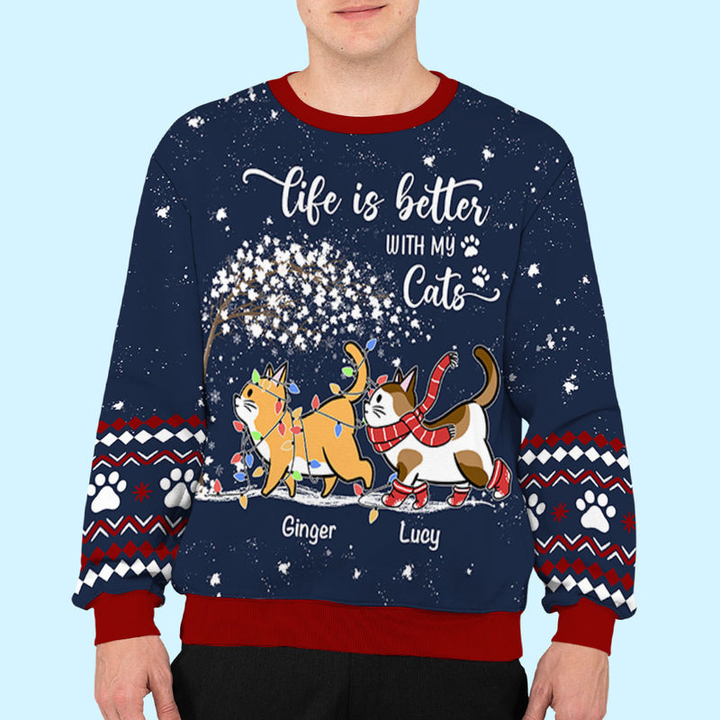 Better Life - Personalized Custom All-Over-Print Sweatshirt