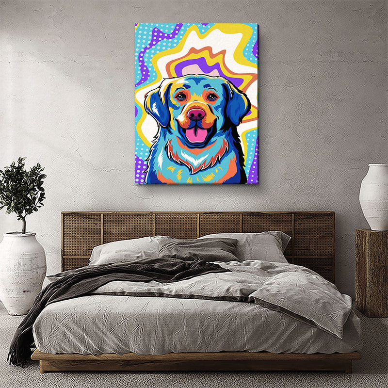 Golden Retriever Pop Art 3 - Canvas Print