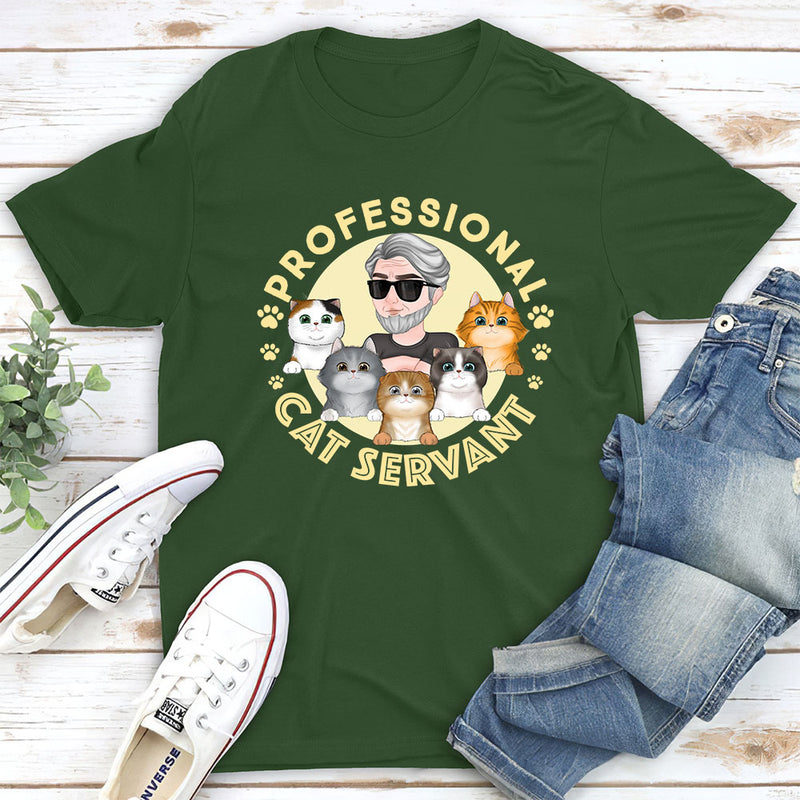 Professional Cat Servant 2 - Personalized Custom Unisex T-shirt