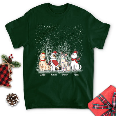 Winter Cat - Personalized Custom Unisex T-shirt