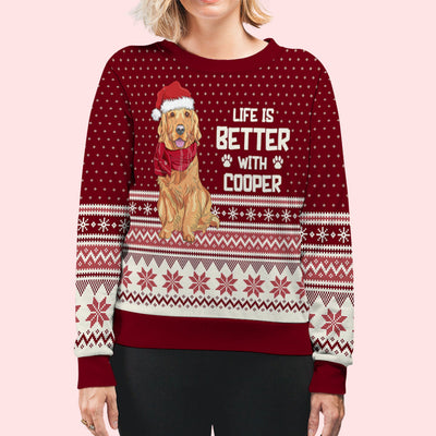 Better Life - Personalized Custom All-Over-Print Sweatshirt