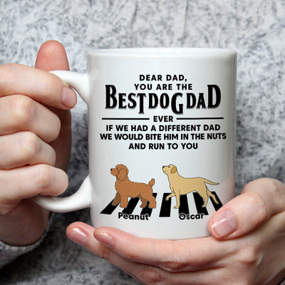 Dogs Run To You (Up To 4 Dogs) - Personalized Custom Coffee Mug