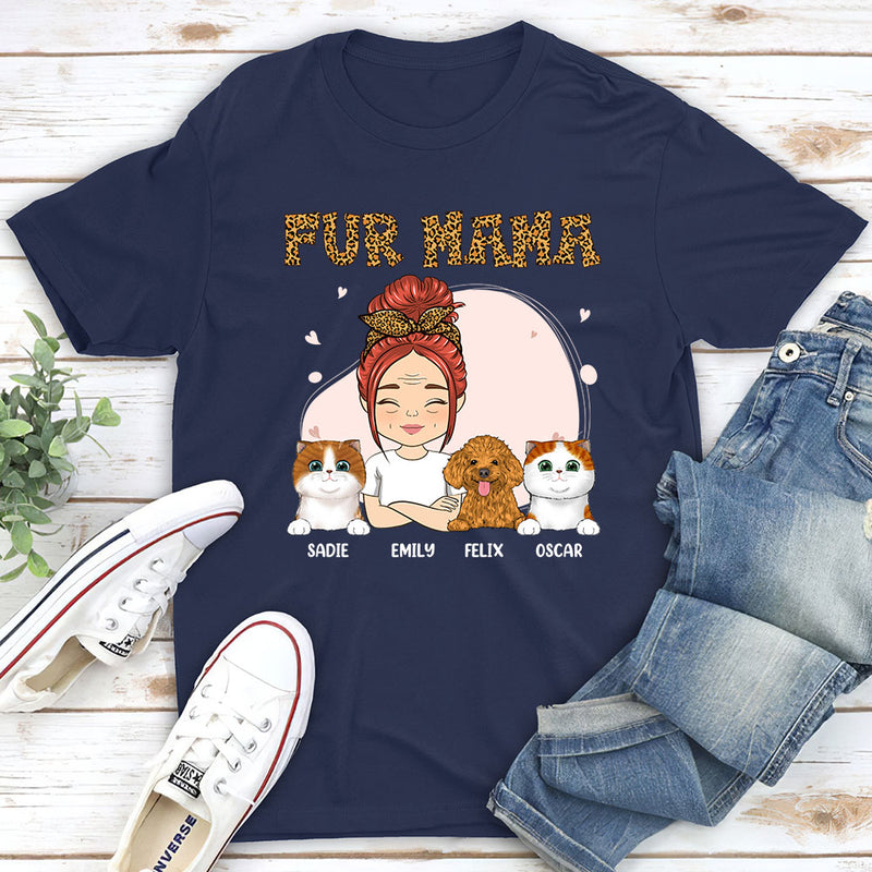 Fur Mama - Personalized Custom Unisex T-shirt