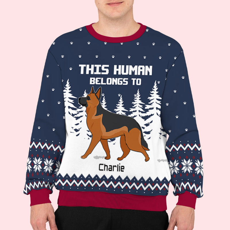 Human Belongs 2 - Personalized Custom All-Over-Print Sweatshirt