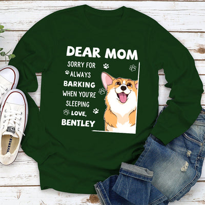 Sorry For - Personalized Custom Long Sleeve T-shirt