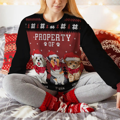 Dog Property - Personalized Custom All-Over-Print Sweatshirt