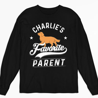 Favorite Parent - Personalized Custom Long Sleeve T-shirt