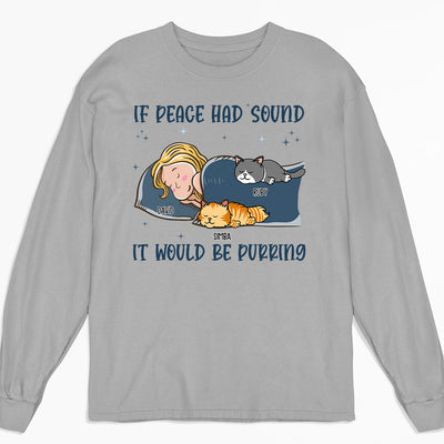 If Peace Has Sound - Personalized Custom Long Sleeve T-shirt