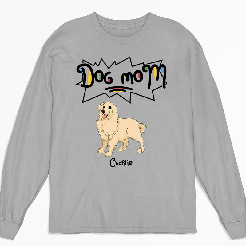 Dog Mom/Dad Colorful - Personalized Custom Long Sleeve T-shirt