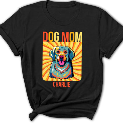 Pop Art Dog Mom Dad - Personalized Custom Women's T-shirt