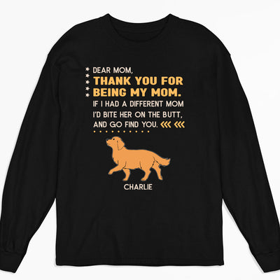 Being My Mom - Personalized Custom Long Sleeve T-shirt