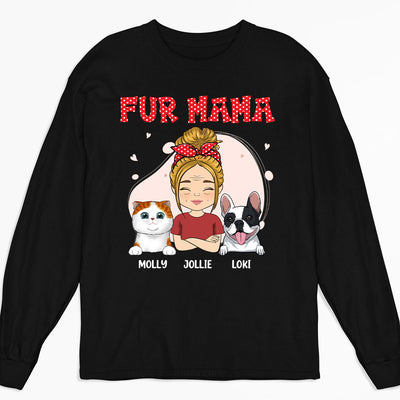 Fur Mama - Personalized Custom Long Sleeve T-shirt