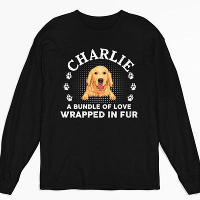 Wrapped In Fur - Personalized Custom Long Sleeve T-shirt