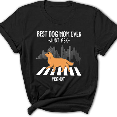 Dog Crossing - Personalized Custom Women's T-shirt