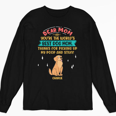 Picking Up My Poop And Stuff - Personalized Custom Long Sleeve T-shirt