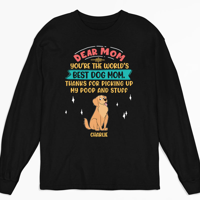 Picking Up My Poop And Stuff - Personalized Custom Long Sleeve T-shirt