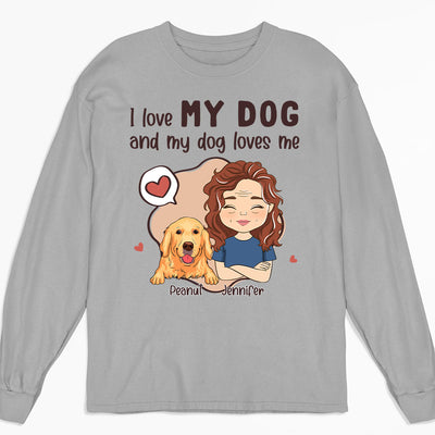 My Dog My Love - Personalized Custom Long Sleeve T-shirt