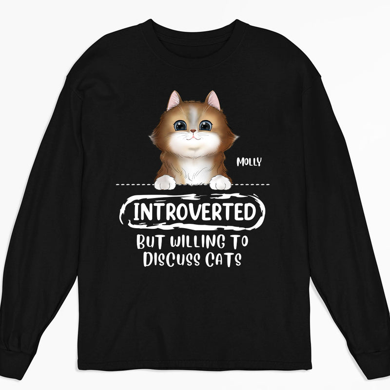 Discuss Cat - Personalized Custom Long Sleeve T-shirt