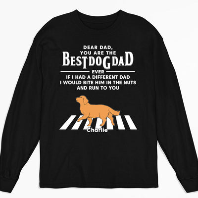 Dogs Run To You (Up To 4 Dogs) - Personalized Custom Long Sleeve T-shirt