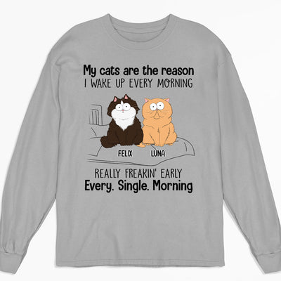 Every Single Morning - Personalized Custom Long Sleeve T-shirt