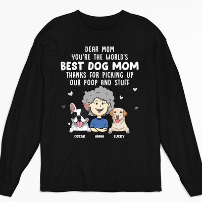 Funny Message For Dog Parents - Personalized Custom Long Sleeve T-shirt