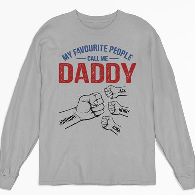 My Favourite People - Personalized Custom Long Sleeve T-shirt