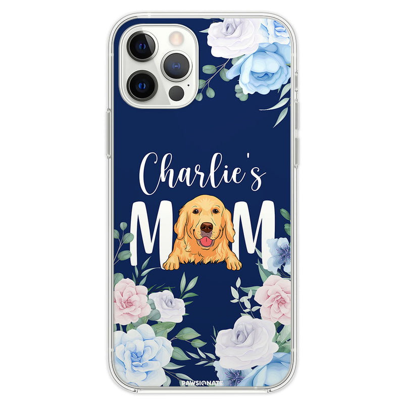 Dog Mom Flower - Personalized Custom Phone Case