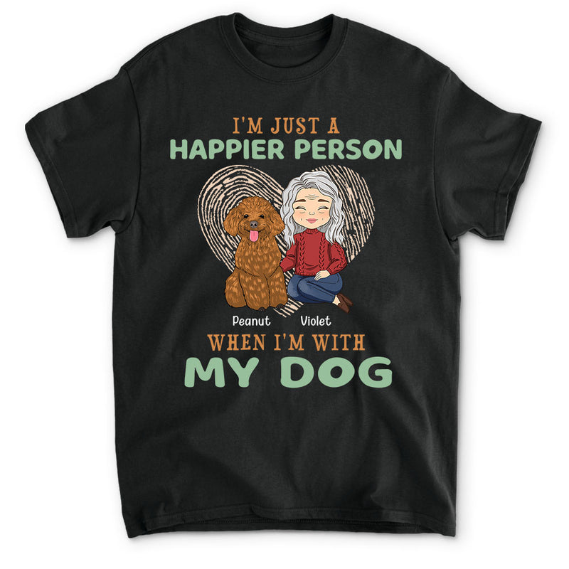 Happier Person - Personalized Custom Unisex T-shirt