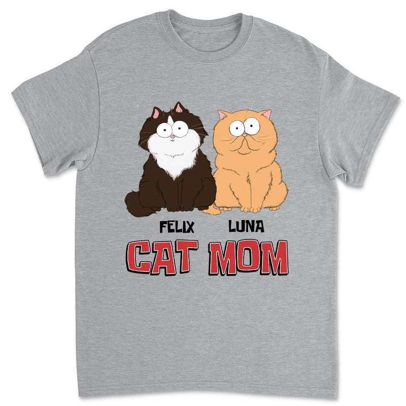 Red Cat Mom - Personalized Custom Unisex T-shirt