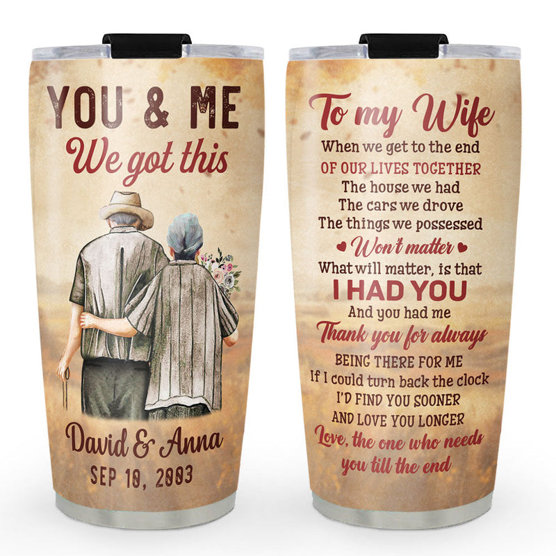 To My Wife - Personalized Custom Tumbler