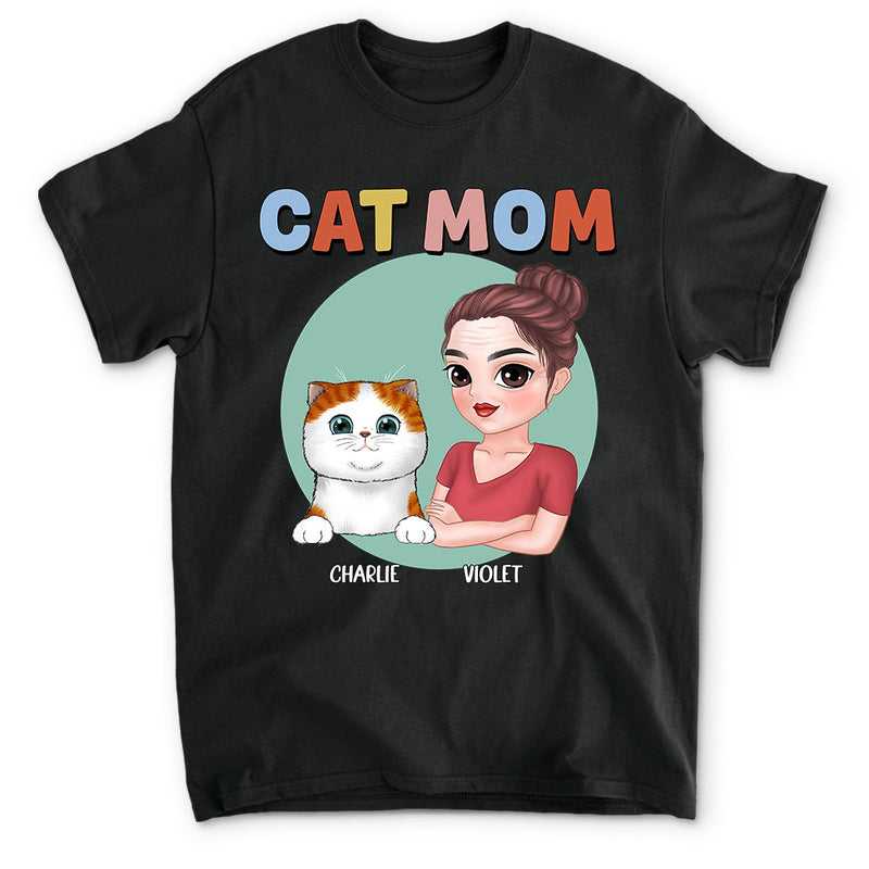 Cat Mom - Personalized Custom Unisex T-shirt